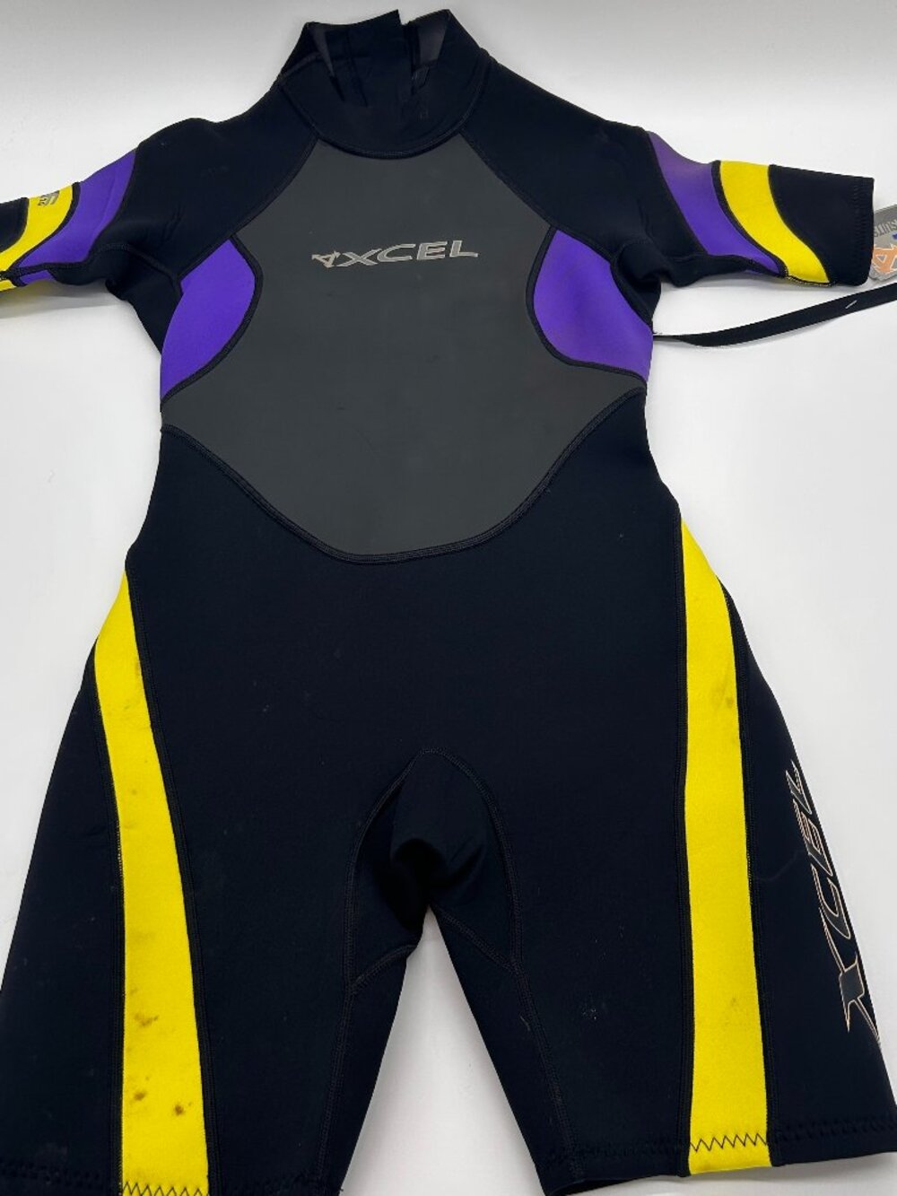 Xcel NWT Women's Full Wetsuit Black/Purple Short Sleeve Back Zip